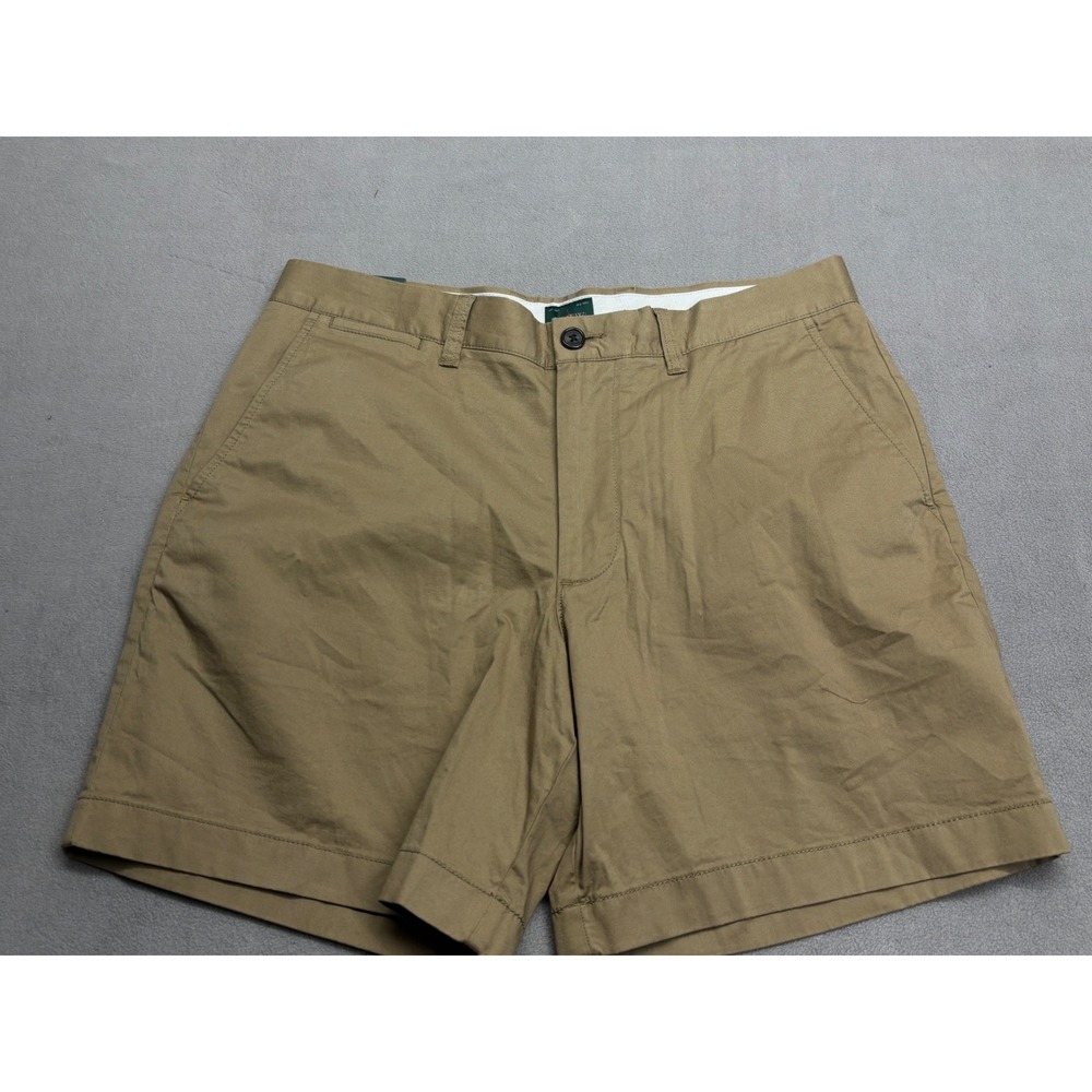 J.Crew Oarsman Mens Portsider Shorts 33 7" Stretch Cotton Twill Khaki Tan New